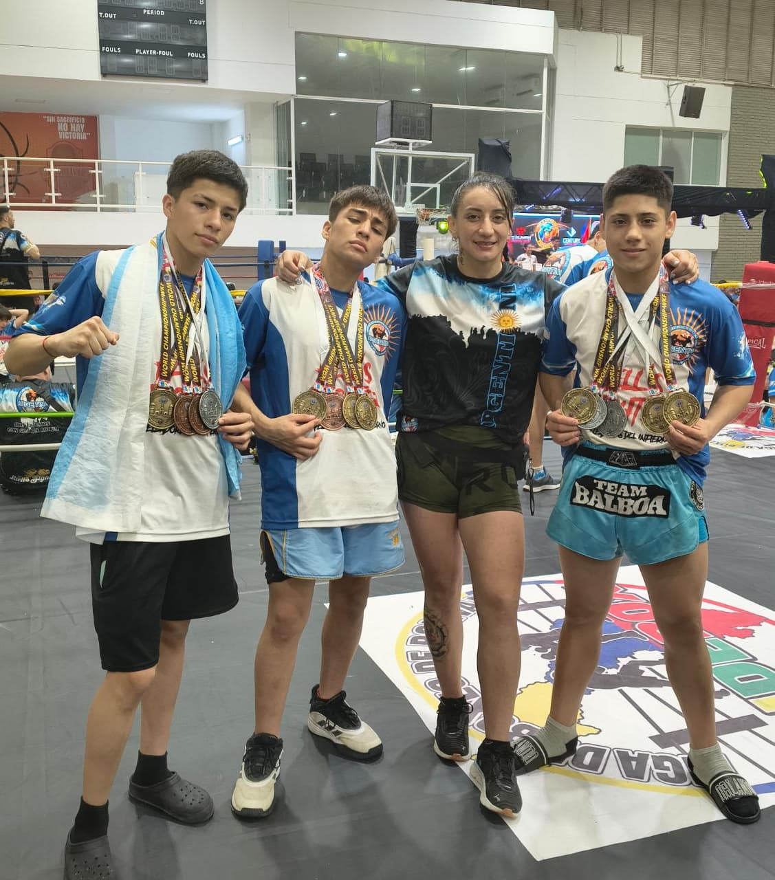El Team Balboa consiguió 13 medallas en el Mundial de Kickboxing de Colombia