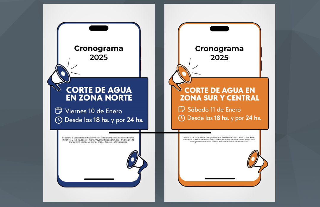 Corte programado de agua en Comodoro Rivadavia para recuperar reservas